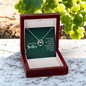 Lucky In Love Necklace:To My Beautiful Sister You'er My Best Friend