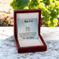 Lucky In Love Necklace:Mom To Be Love Your Husband