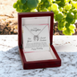 Lucky In Love Necklace:To My Daughter Happy Birthday Sweet 16