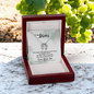 Lucky In Love Necklace: To My Mom Love Your Son