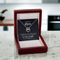 Lucky In Love Necklace:To My Bonus Love Your Daughter