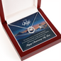 Lucky In Love Necklace:To My Wife Happy Anniversary My Love