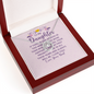 Lucky In Love Necklace:To My Daughter Love Your Dad