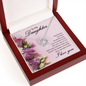 Lucky In Love Necklace:To My Daughter I Love You