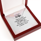 Lucky In Love Necklace: To My Beautiful Wife Distance Never Separate