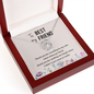 Lucky In Love Necklace:To My Best Friend Standing By My Side