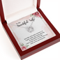 Lucky In Love Necklace:To My Beautiful Wife Wine Gets Sweeter