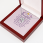 Lucky In Love Necklace:To My Daughter Love Your Dad