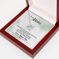 Lucky In Love Necklace: To My Mom Love Your Son