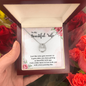 Lucky In Love Necklace:To My Beautiful Wife Wine Gets Sweeter