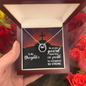 Lucky In Love Necklace: To My Daughter Be On Your Guard