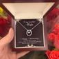 Lucky In Love Necklace: To My Beautiful Wife Happy Anniversary