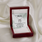 Lucky In Love Necklace: To My Mom Love Your Son
