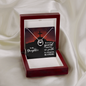 Lucky In Love Necklace: To My Daughter Be On Your Guard