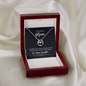 Lucky In Love Necklace:To My Bonus Love Your Daughter