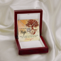 Lucky In Love Necklace: To My Beautiful Wife House And Wealth