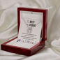 Lucky In Love Necklace:To My Best Friend Standing By My Side