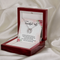 Lucky In Love Necklace:To My Beautiful Wife Wine Gets Sweeter
