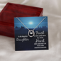 Lucky In Love Necklace: To My Beautiful Daughter Trust In The Lord
