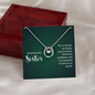 Lucky In Love Necklace:To My Beautiful Sister You'er My Best Friend