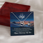 Lucky In Love Necklace:To My Wife Happy Anniversary My Love