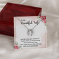 Lucky In Love Necklace:To My Beautiful Wife Wine Gets Sweeter