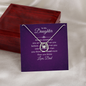 Lucky In Love Necklace:To My Daughter You Are Braver Love Dad
