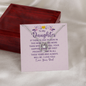 Lucky In Love Necklace:To My Daughter Love Your Dad
