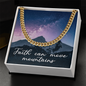 Cuban Link Chain: Men's Faith Can Move Mountains