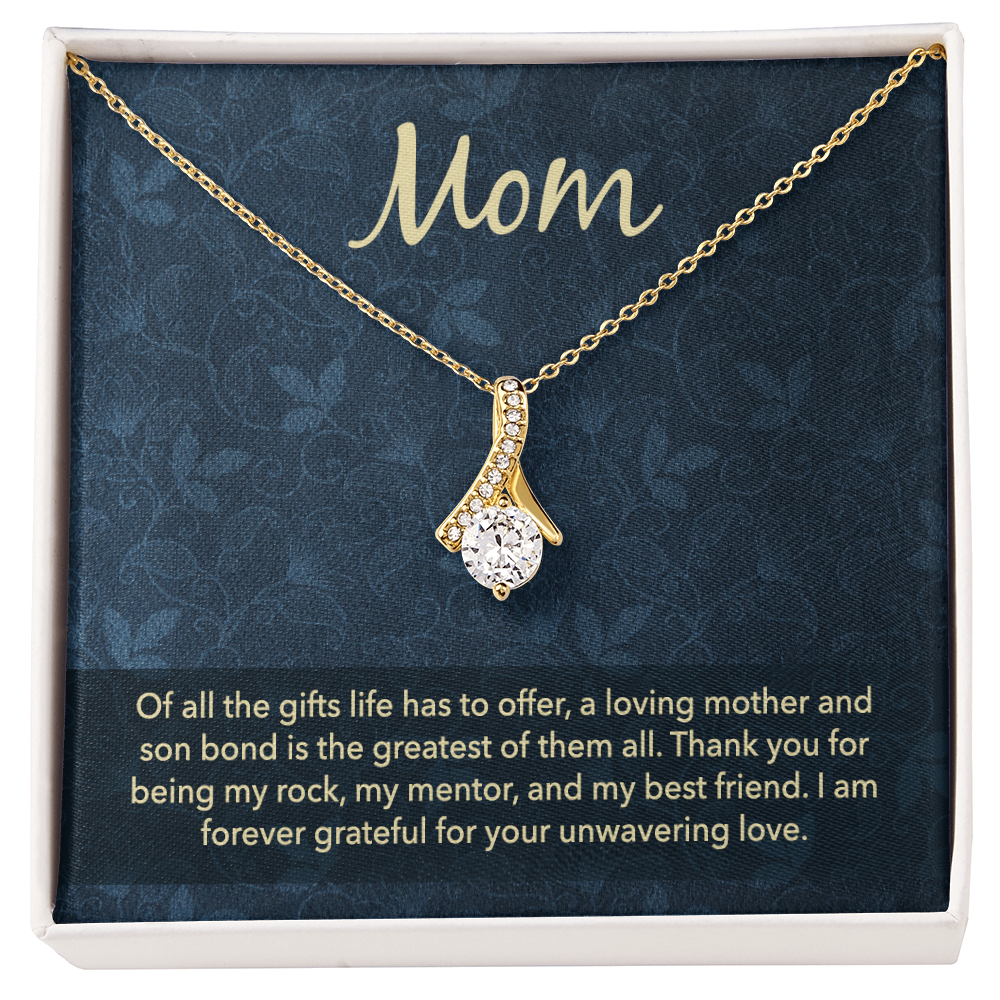 Alluring Beauty Necklace: Mom Unwavering Love