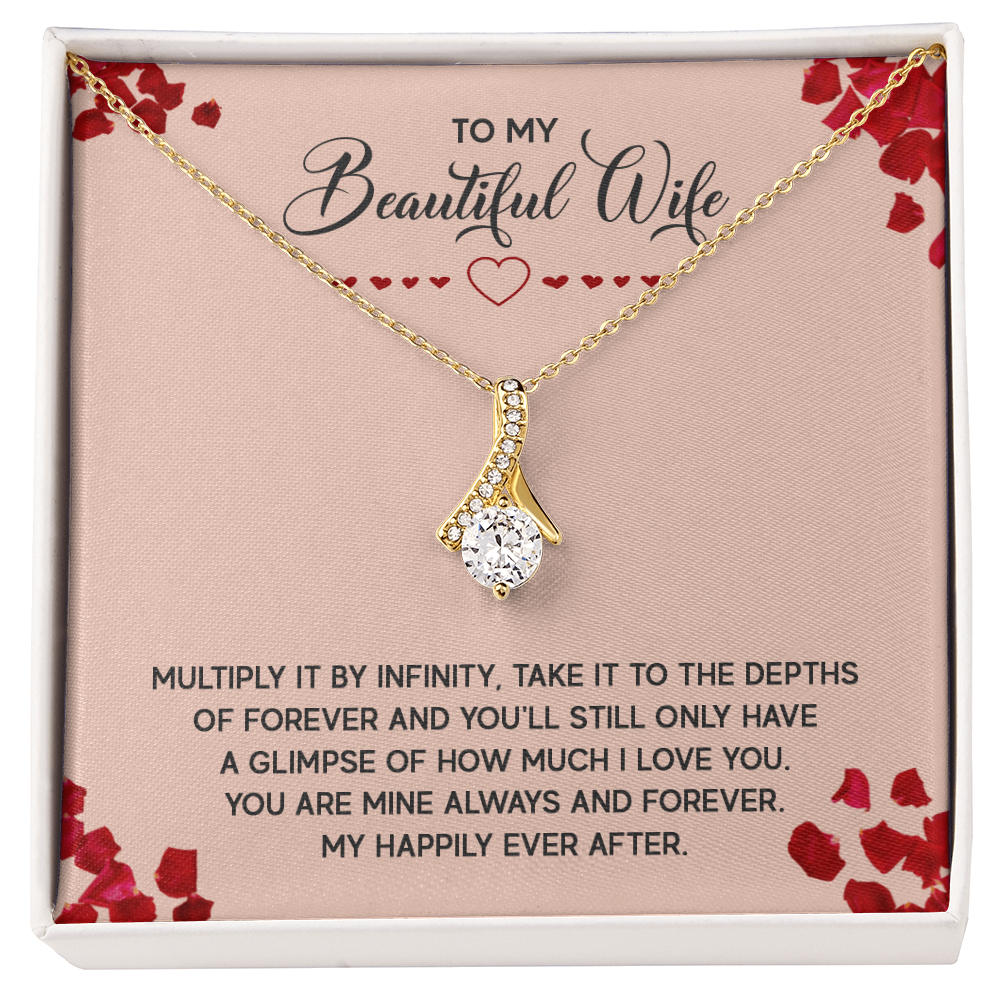 Alluring Beauty Necklace:To My Beautiful Wife