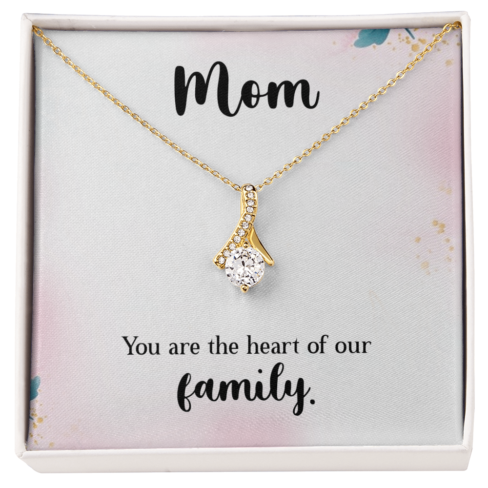 Alluring Beauty Necklace: Mom You Are The Heart