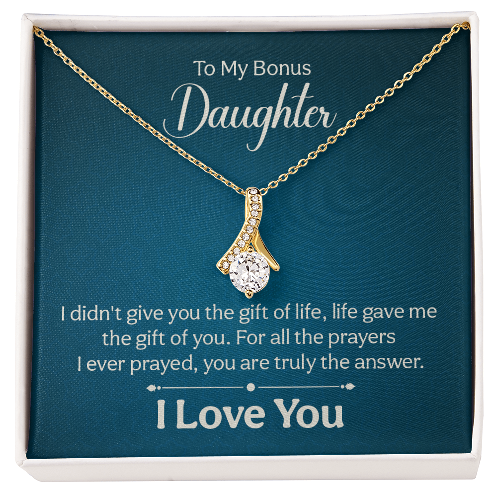 Alluring Beauty Necklace : To My Bonus Daughter