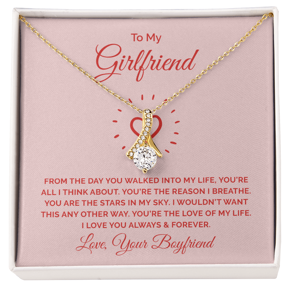 Alluring Beauty Necklace :To My Girlfriend You're All I Think About