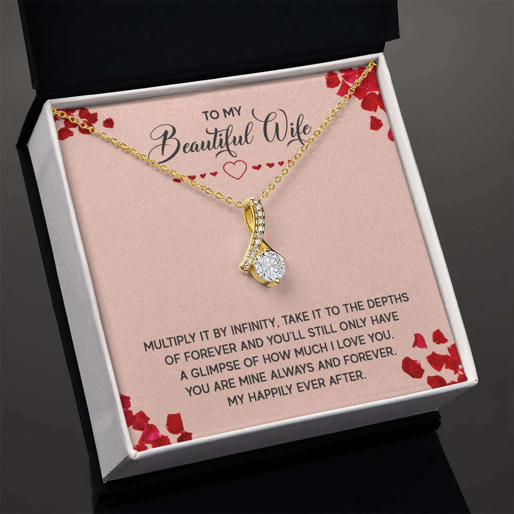Alluring Beauty Necklace:To My Beautiful Wife