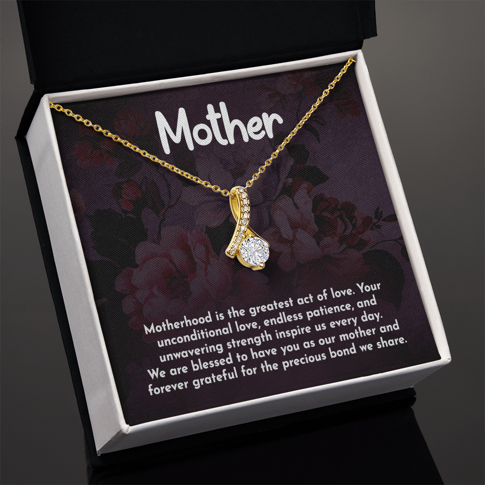 Alluring Beauty Necklace: Motherhood Is The Greatest Act Of love