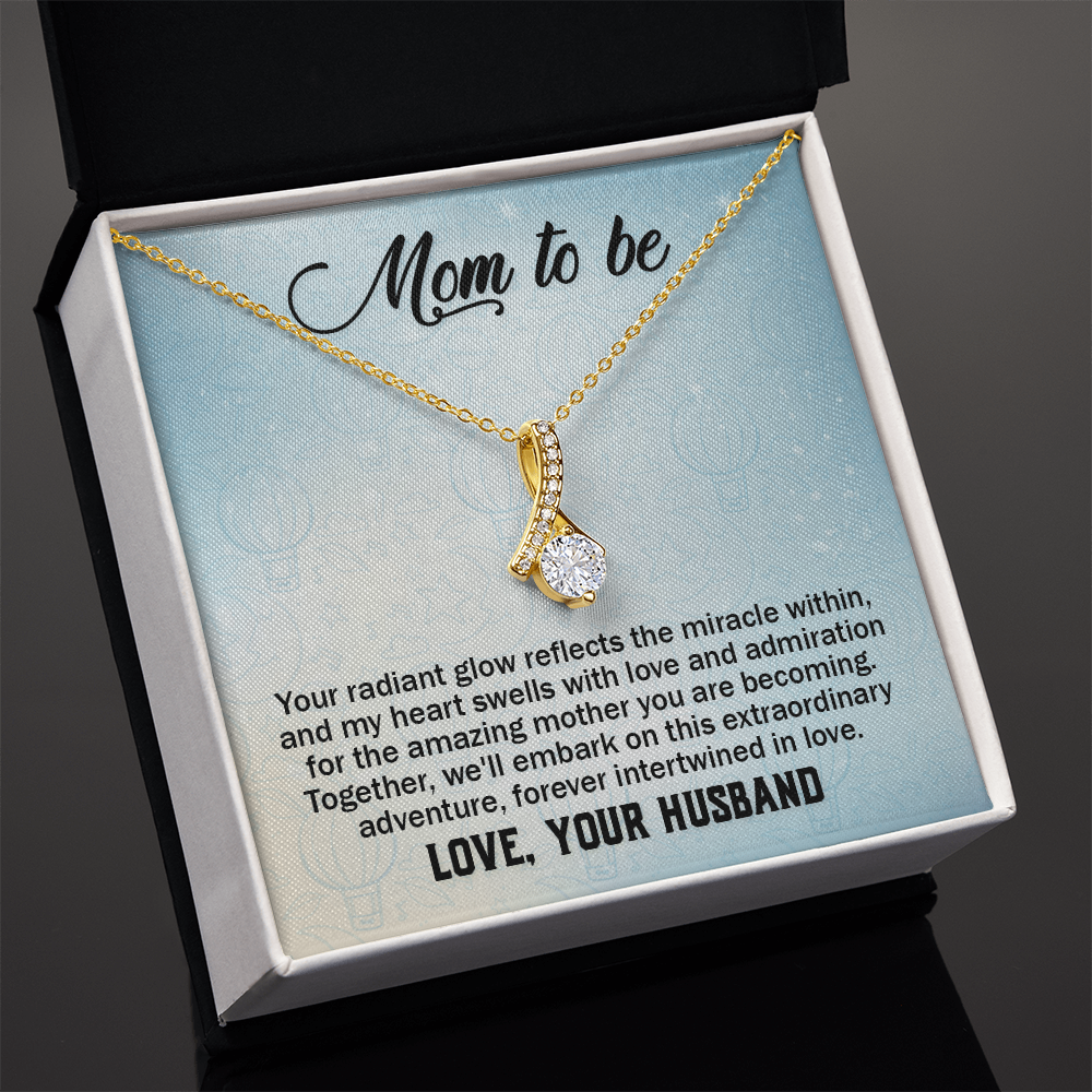 Alluring Beauty Necklace:Mom to Be Love , Your Husband