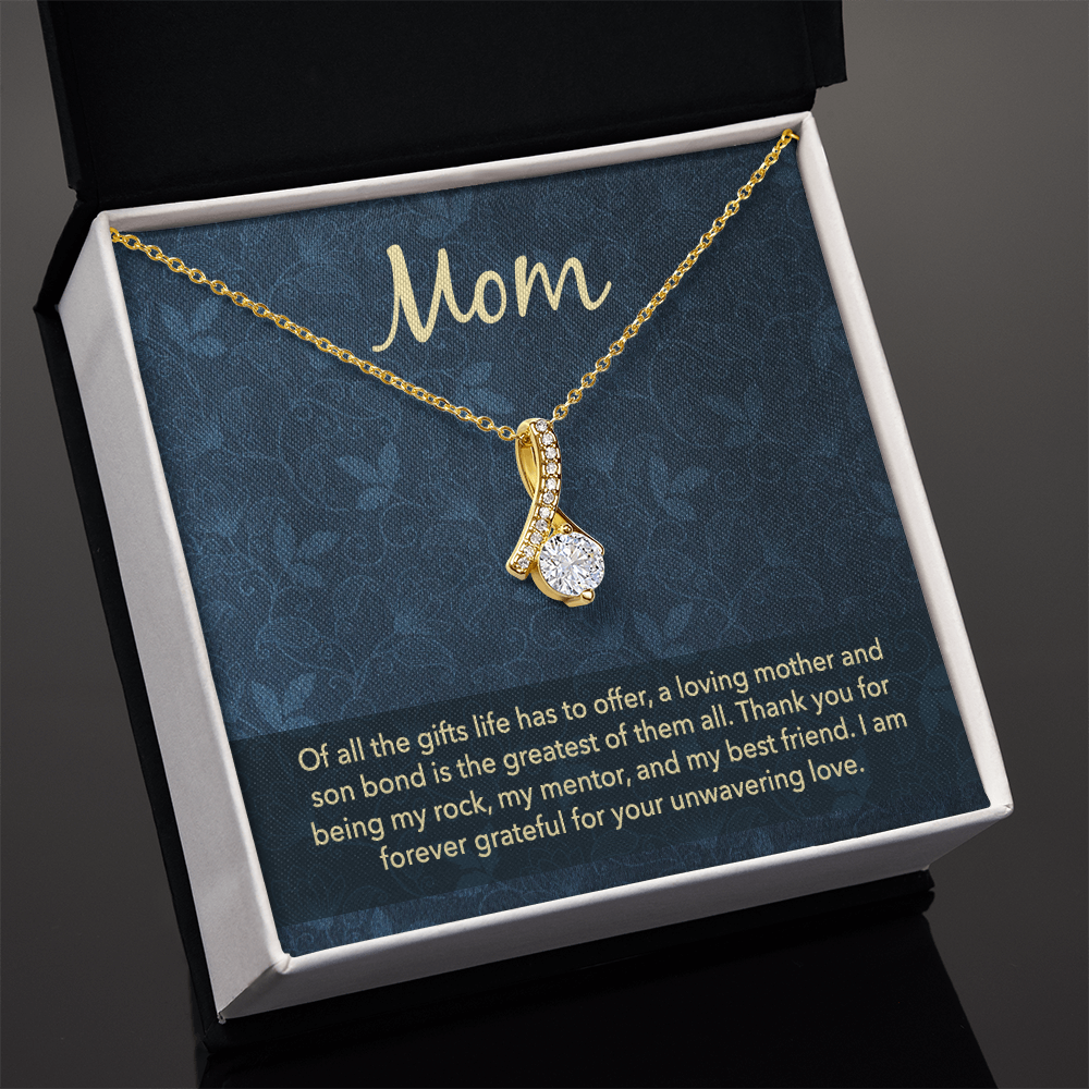 Alluring Beauty Necklace: Mom Unwavering Love