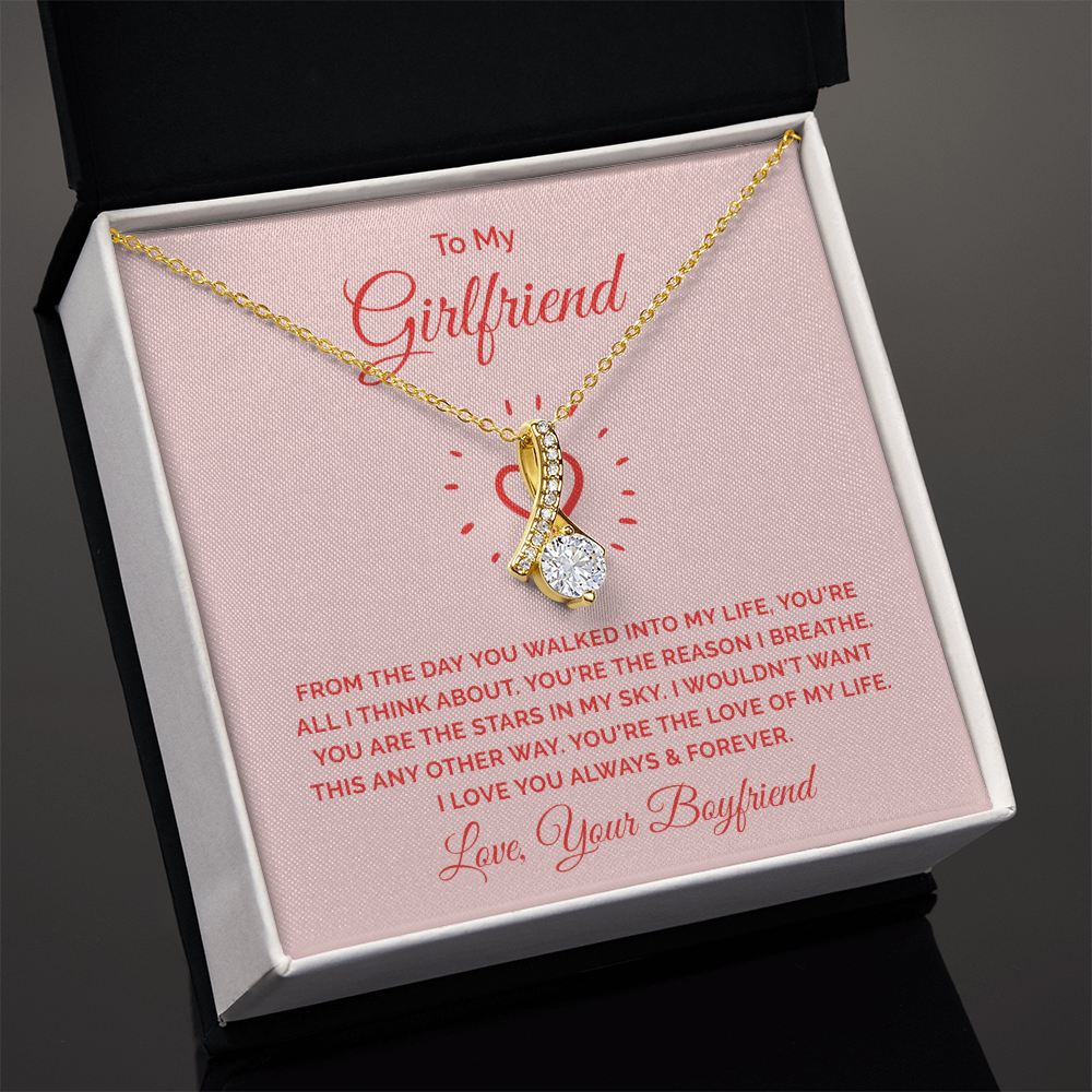 Alluring Beauty Necklace :To My Girlfriend You're All I Think About