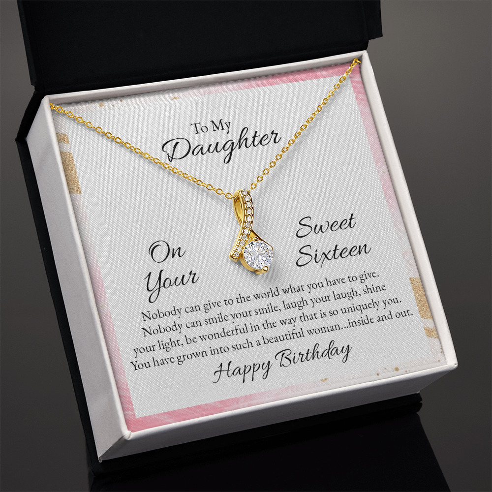 Alluring Beauty Necklace :To My Daughter Happy Birthday Sweet 16