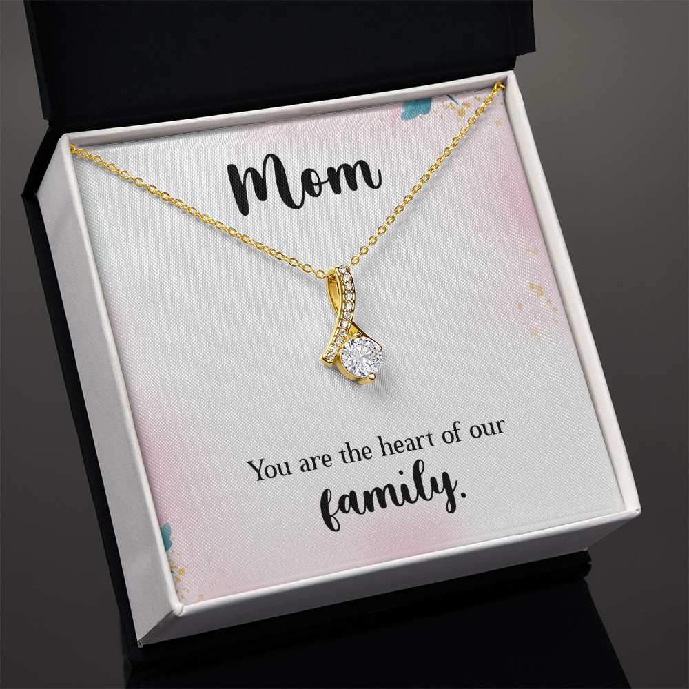 Alluring Beauty Necklace: Mom You Are The Heart