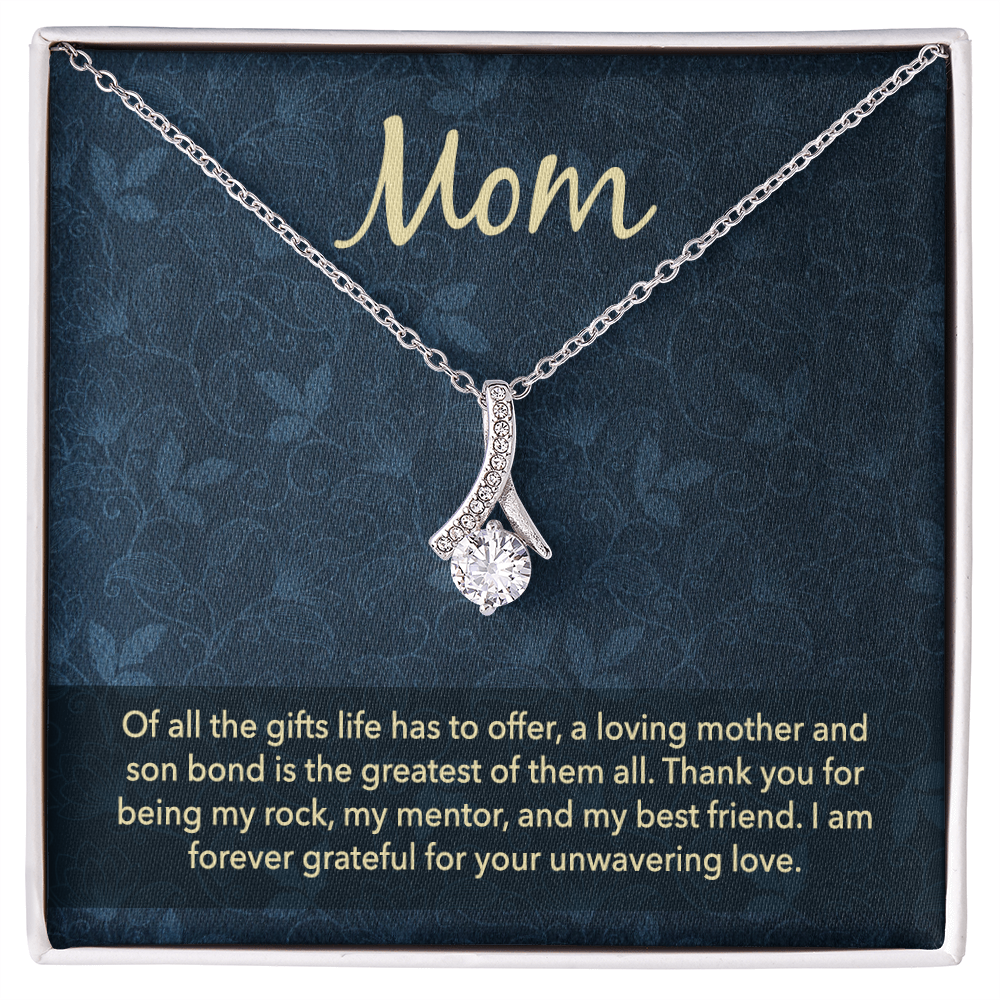 Alluring Beauty Necklace: Mom Unwavering Love