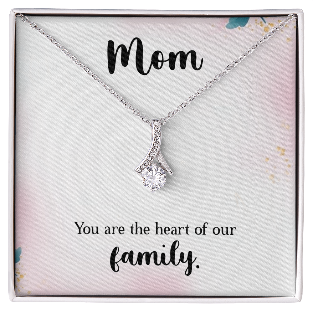 Alluring Beauty Necklace: Mom You Are The Heart