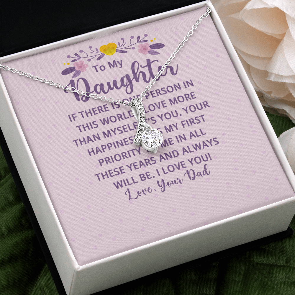 Alluring Beauty Necklace : To My Daughter There Is One