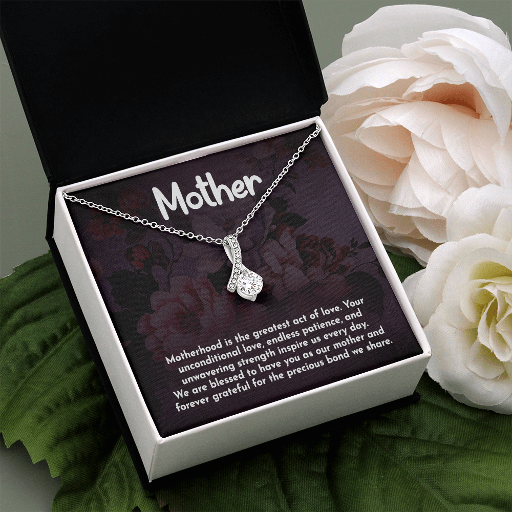 Alluring Beauty Necklace: Motherhood Is The Greatest Act Of love