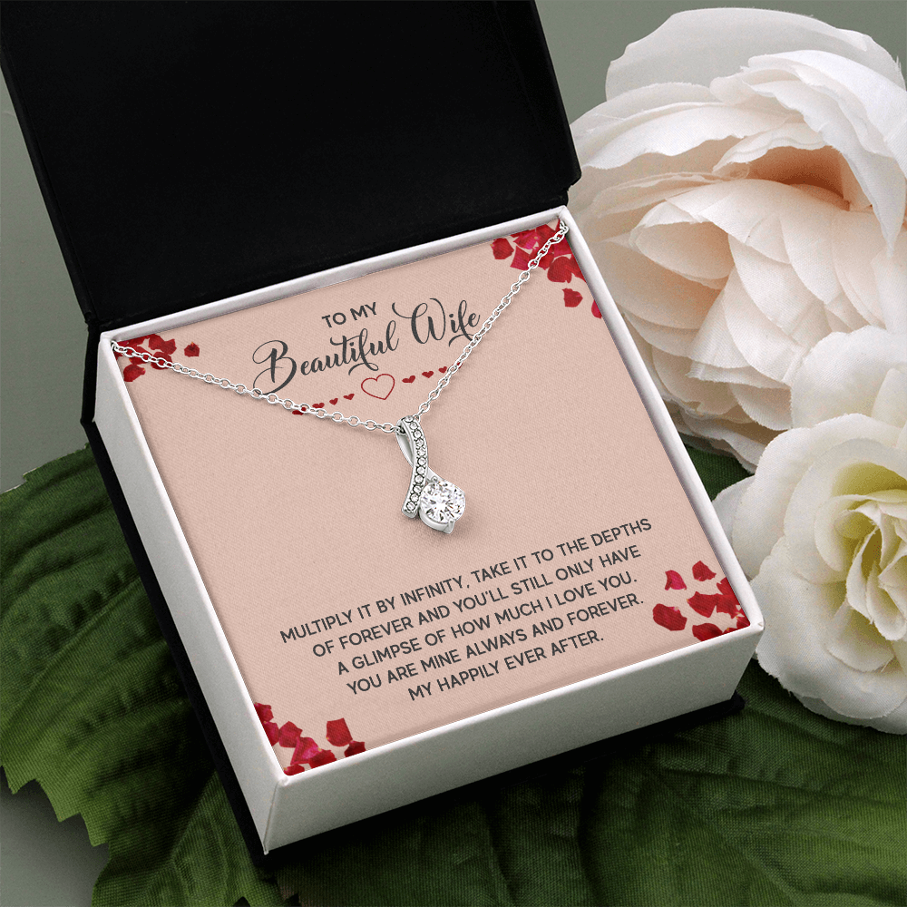 Alluring Beauty Necklace:To My Beautiful Wife
