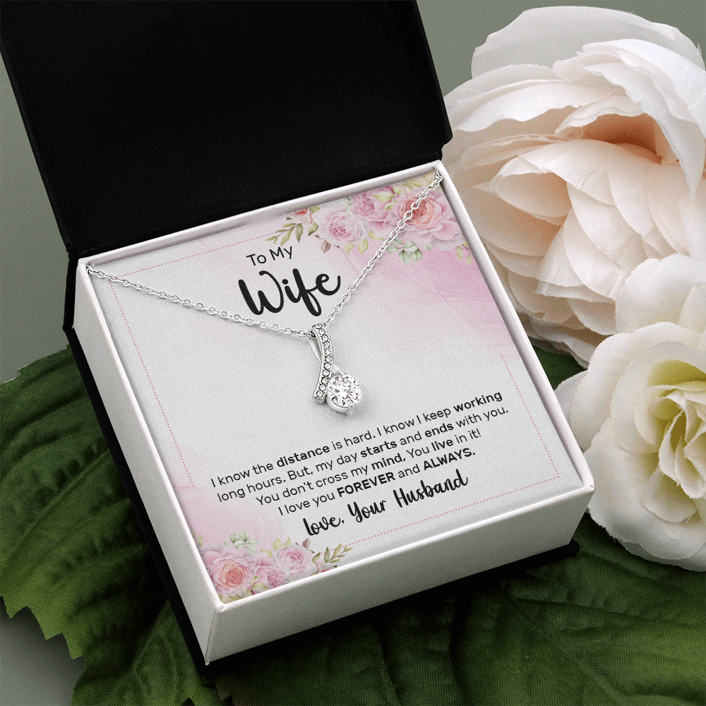 Alluring Beauty Necklace:To My Wife Love Your Husband