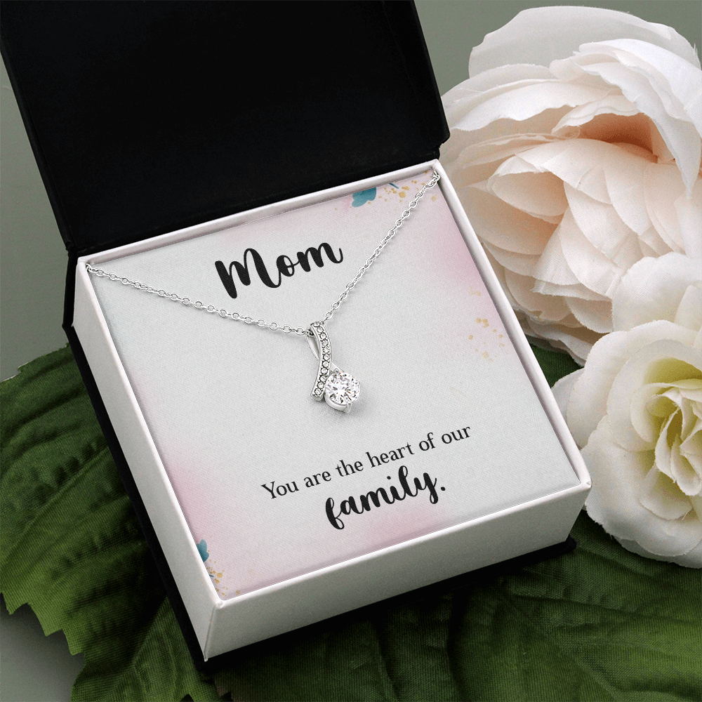 Alluring Beauty Necklace: Mom You Are The Heart