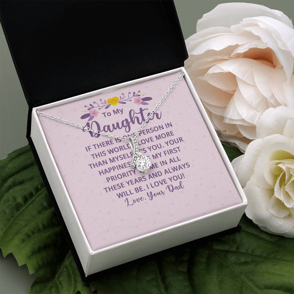 Alluring Beauty Necklace : To My Daughter There Is One
