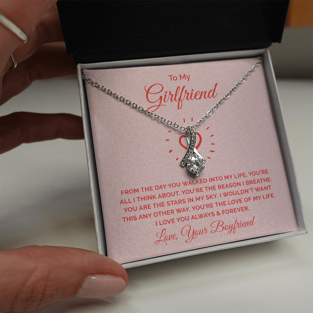Alluring Beauty Necklace :To My Girlfriend You're All I Think About